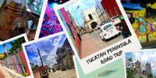 Complete Yucatan road trip itinerary. A Yucatan Peninsula road trip is the most colorful driving vacation you can do. With colorful towns, beaches, ruins, cenotes and more, a Yucatan road tirp is unforgetable. 2traveldads.com