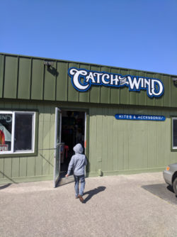 Taylor family in Pacific City Oregon Coast Kite Shop