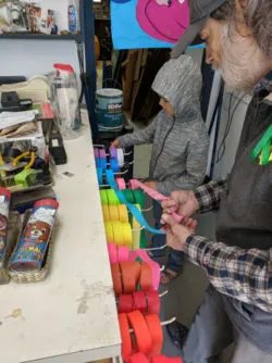 Taylor family in Pacific City Oregon Coast Kite Shop 2