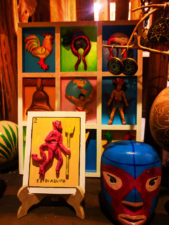 Loteria Figures in artisan shop Isla Holbox Yucatan 1