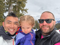 Rich SkiLikeADad family pic in Vail Colorado 2018 1