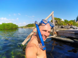 Rob Taylor at Cenote Yal Ku Akumal Yucatan Road Trip 1