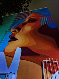 Street Art at night in Playa Del Carmen Yucatan 1