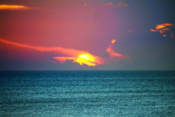 Sunset from Isla Holbox Yoga Retreat 1