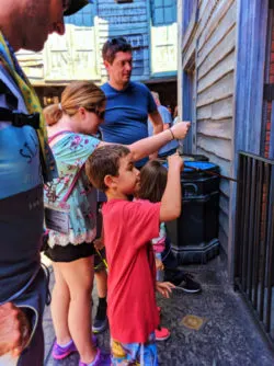 Taylor Family casting spells Harry Potter Universal Studios Florida 1