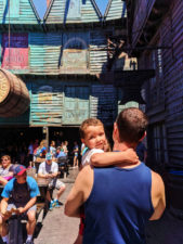 Taylor Family in Diagon Alley Wizarding World of Harry Potter Universal Studios Florida 3