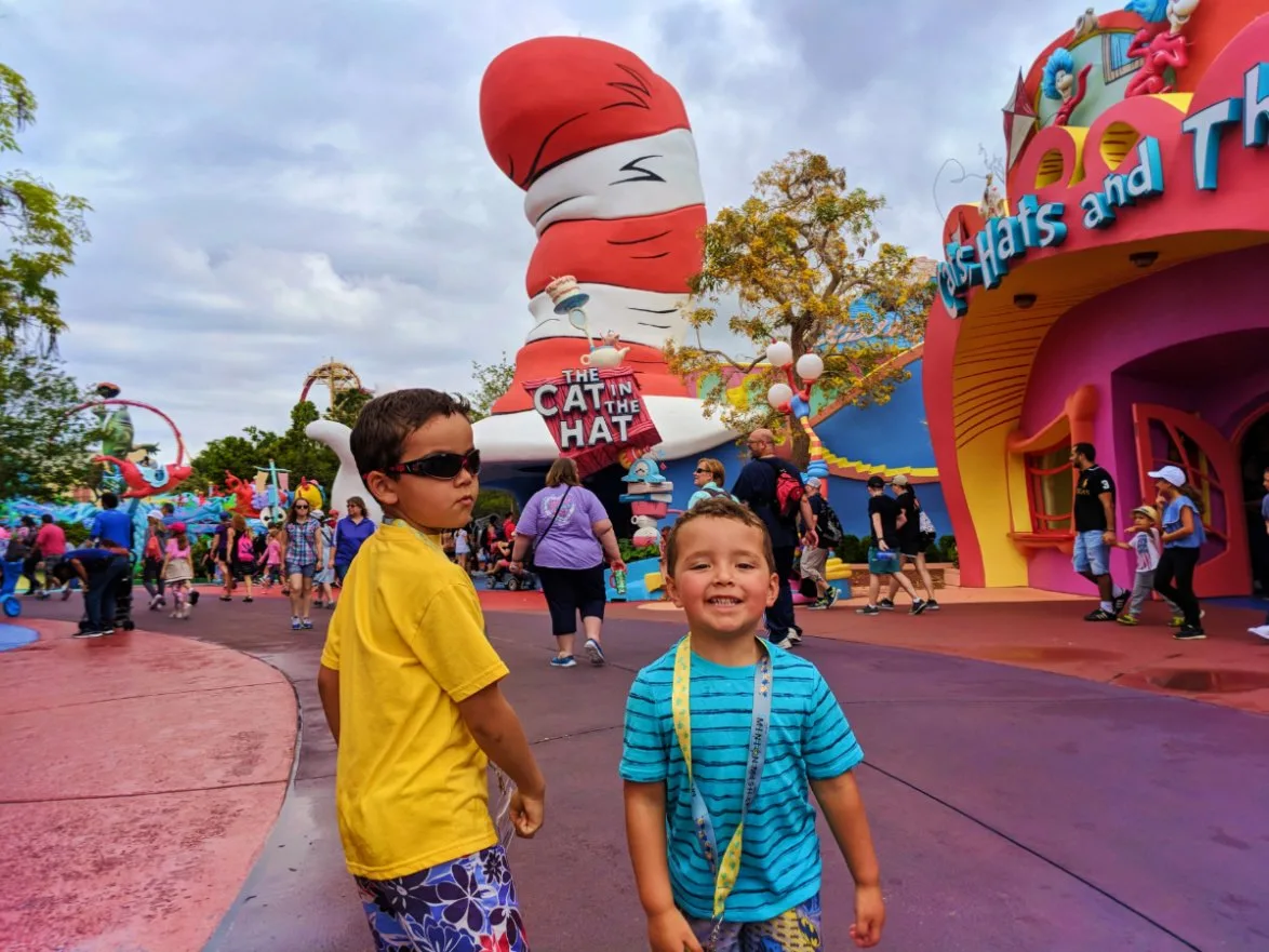 Taylor Family in Seuss Landing Universal Islands of Adventure Orlando 5
