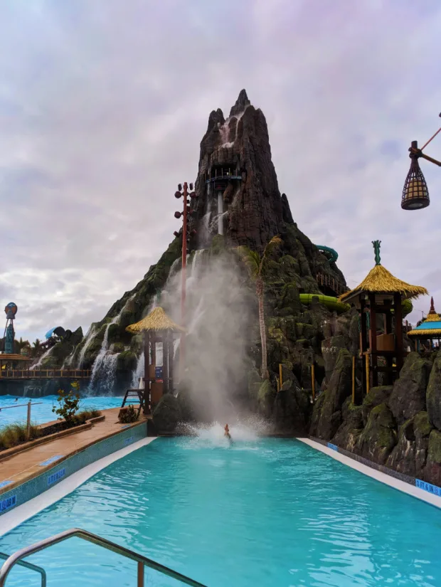 Taylor Family on Krakatau water slide at Universal Volcano Bay Water Theme Park Orlando 2