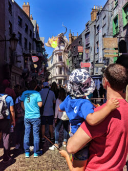 Taylor Family with Dragon in Diagon Alley Universal Studios Florida 2