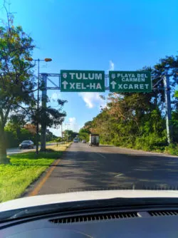 Tulum Road signs Yucatan Road Trip 1