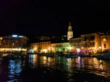 Marina at night in Hvar Croatia 2