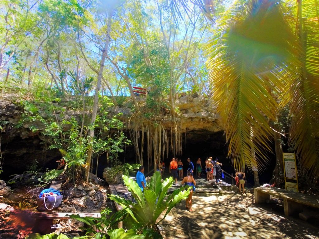 Entrance to Cenotes Dos Ojos Playa del Carmen Yucatan