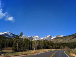 Road into Rocky Mountain National Park Colorado 1