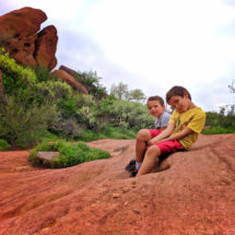 Taylor Family Hiking in Red Rocks Park Denver Colorado 3