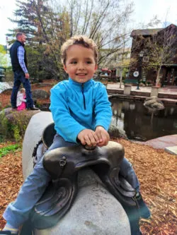 Taylor Family Pikas in the Park scavenger hunt Downtown Estes Park Colorado 4