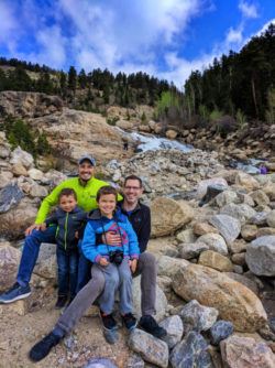 Taylor Family at Adams Falls in Rocky Mountain National Park 4