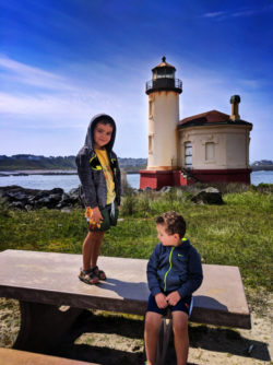 Taylor Family at Coquille River Lighthouse Bandon Oregon Coast 3