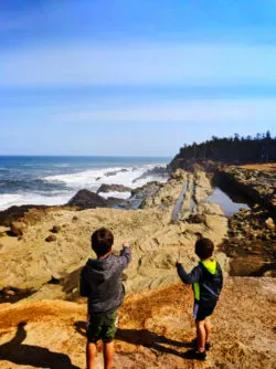 Taylor Family at Shore Acres State Park Coos Bay Oregon Coast 11