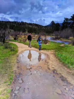 Taylor Family hiking Cub Lake Trail Rocky Mountain National Park Colorado 15