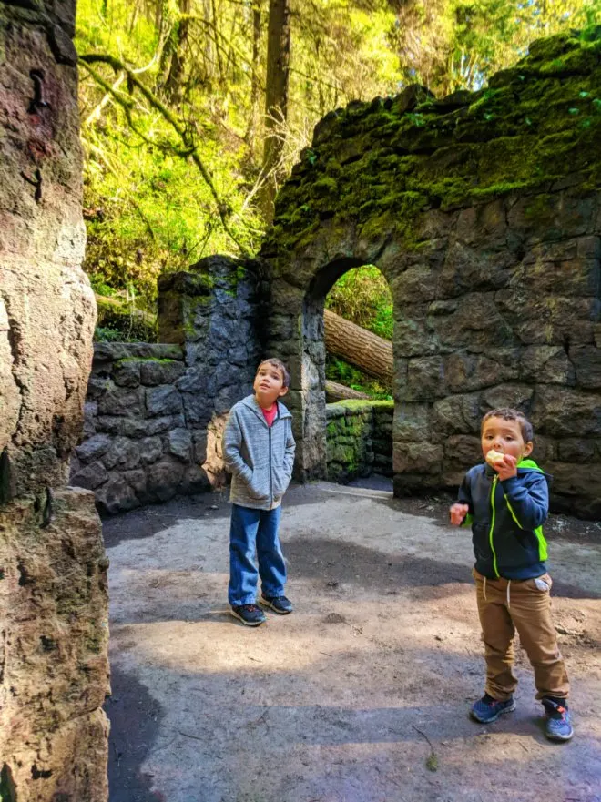 Taylor Family hiking Macleay Trail Witch's Castle Portland Oregon 7