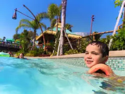 Taylor Family in Lazy River at Universal Volcano Bay Water Theme Park Orlando 5