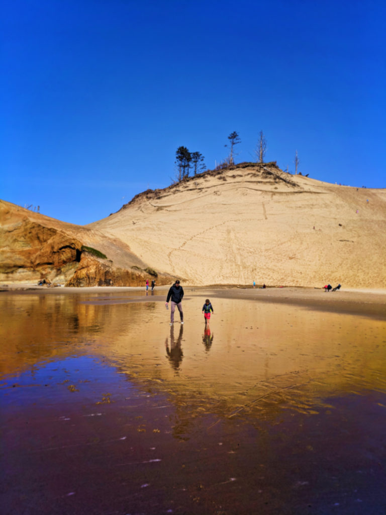 Taylor Family on beach at Pacific City Oregon Coast 6