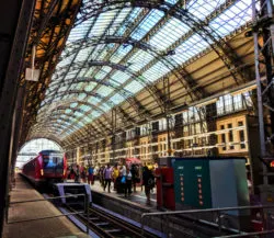 Train Platforms at Hauptbahnhof Train Station Frankfurt Germany 1