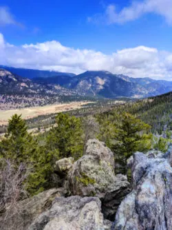 View of Valley in Rocky Mountain National Park Colorado 1