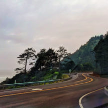 Winding road at Cape Perpetua Florence Oregon Coast 1