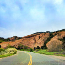 Winding road into Red Rocks Park Denver Colorado 1