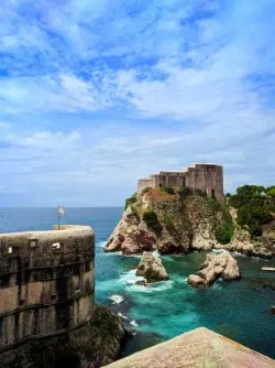 Red Keep Fort Lovrijenac from City Wall Old Town Dubrovnik Croatia 1