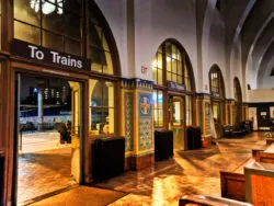 Santa Fe Tile at San Diego Amtrak Train Station 2