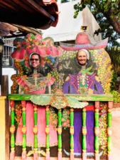 Taylor Family Face Cutout at Fiesta de Reyes Old Town San Diego California 2