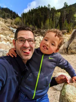 Taylor Family at Adams Falls in Rocky Mountain National Park 7