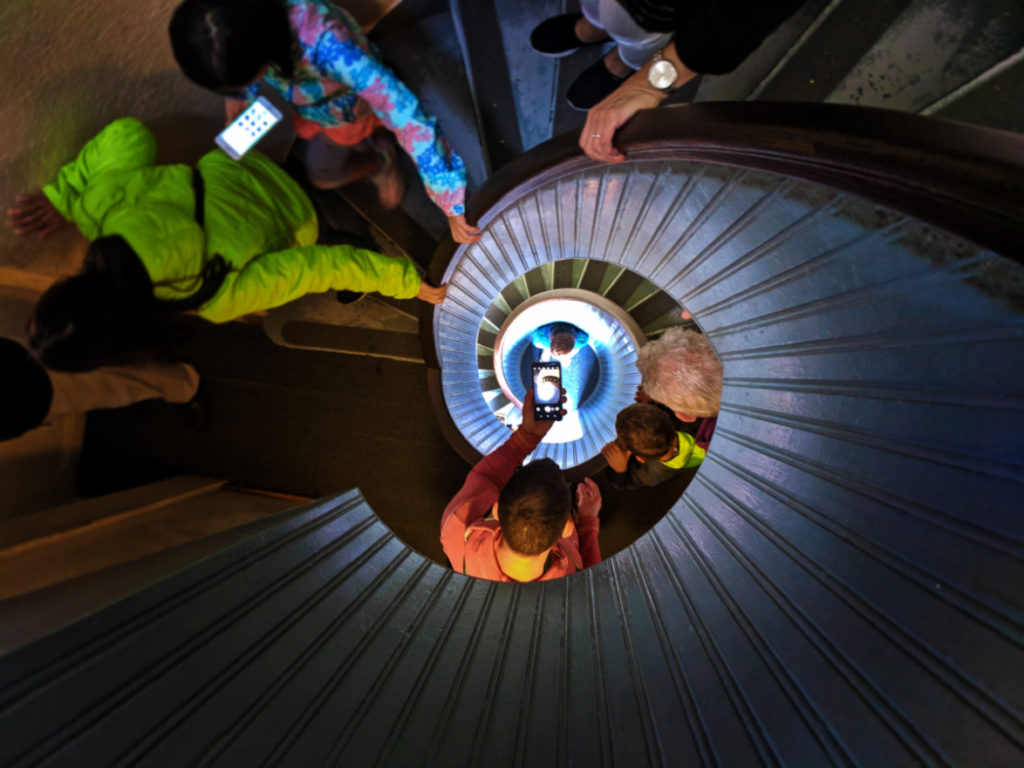 Taylor Family at Spiral Staircase Point Loma Lighthouse Cabrillo National Monument 2