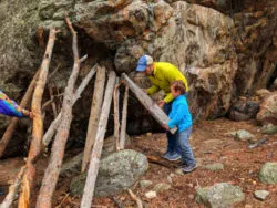 Taylor family at YMCA of the Rockies Outdoor Survival class Estes Park Colorado 3