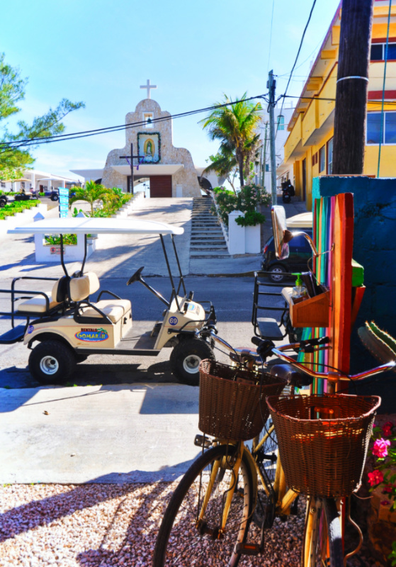 Golf Cardtat church in town Isla Mujeres Quintana Roo Mexico 1