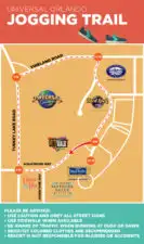 Universal Orlando Resort running route