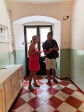 Chris Taylor with Apartman host in Old Town Dubrovnik Croatia 1