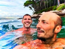 Chris-and-Rob-Taylor-swimming-at-Lokrum-Island-Dubrovnik-Croatia-2-225x169.jpg
