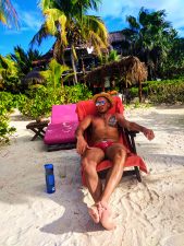 Rob Taylor Relaxing at Villas Flamingos Isla Holbox Yucatan 1