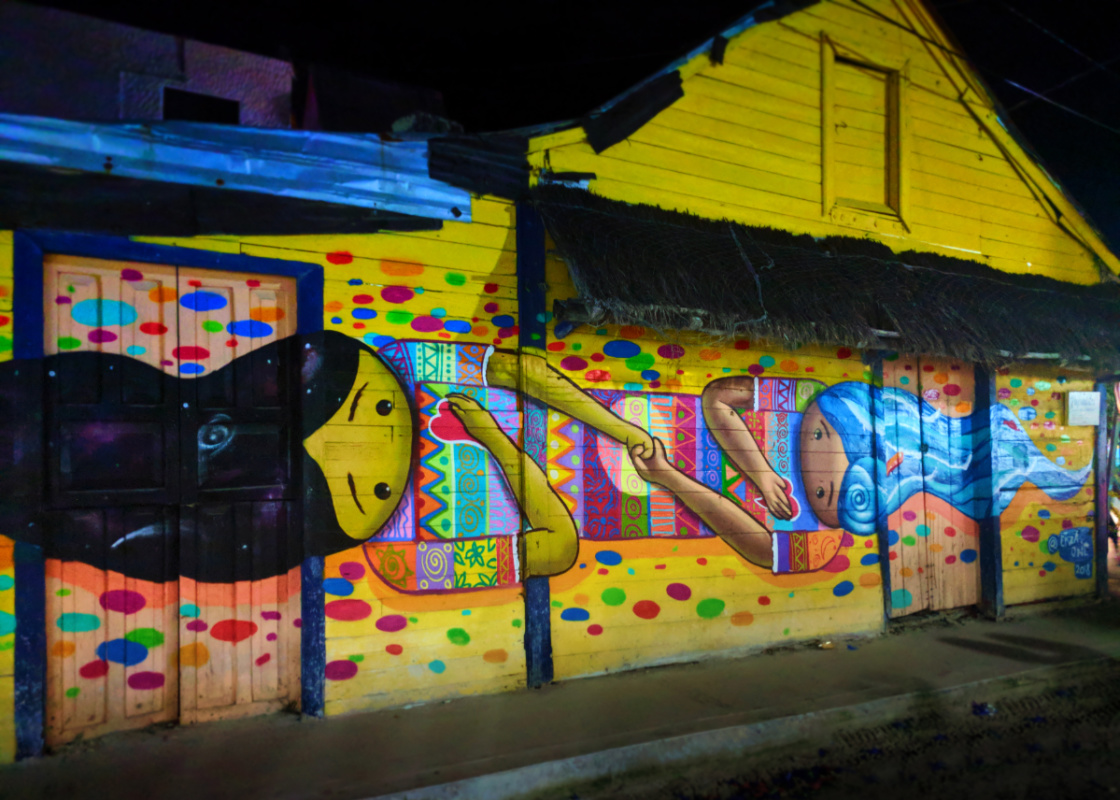 Street Art Downtown Holbox at Night Isla Holbox Yucatan 3