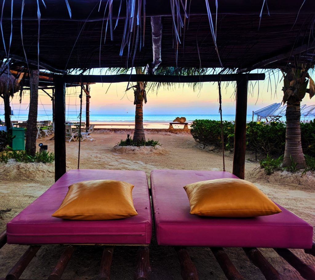 Sunrise on Caribbean at Villas Flamingos Isla Holbox Yucatan Yoga ...