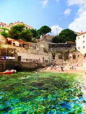 Swimming cove below Fort Lovrijenac Dubrovnik Croatia 1