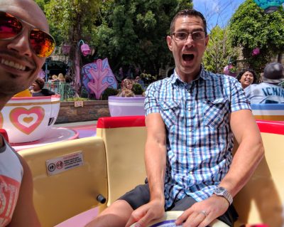 Taylor Family on Teacups Fantasyland Disneyland Anaheim California 1