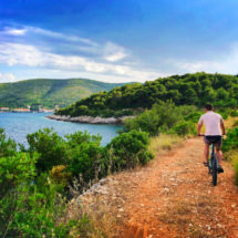 Chris Taylor riding bikes in Vis Croatia 5