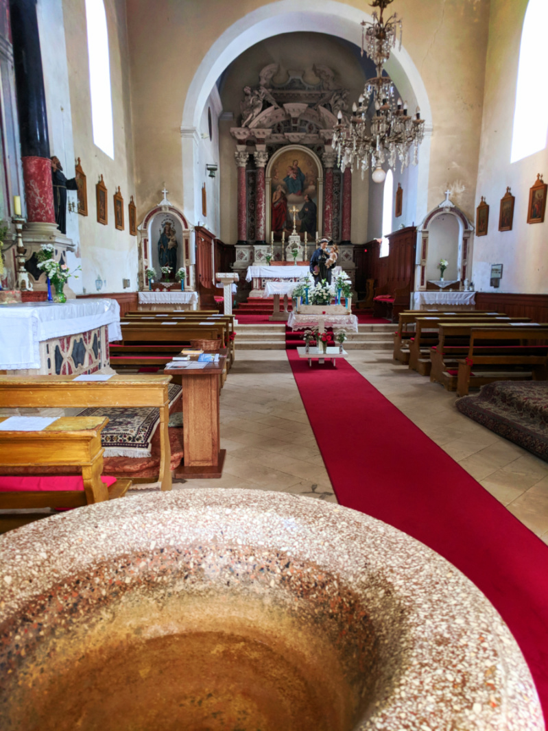 Inside at St Justino Church in Vis Croatia 1