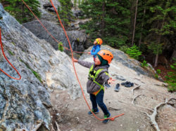 Taylor Family Rock Climbing with Ridgeline Guiding Banff Alberta 10