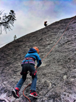 Taylor Family Rock Climbing with Ridgeline Guiding Banff Alberta 13