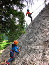 Taylor Family Rock Climbing with Ridgeline Guiding Banff Alberta 4